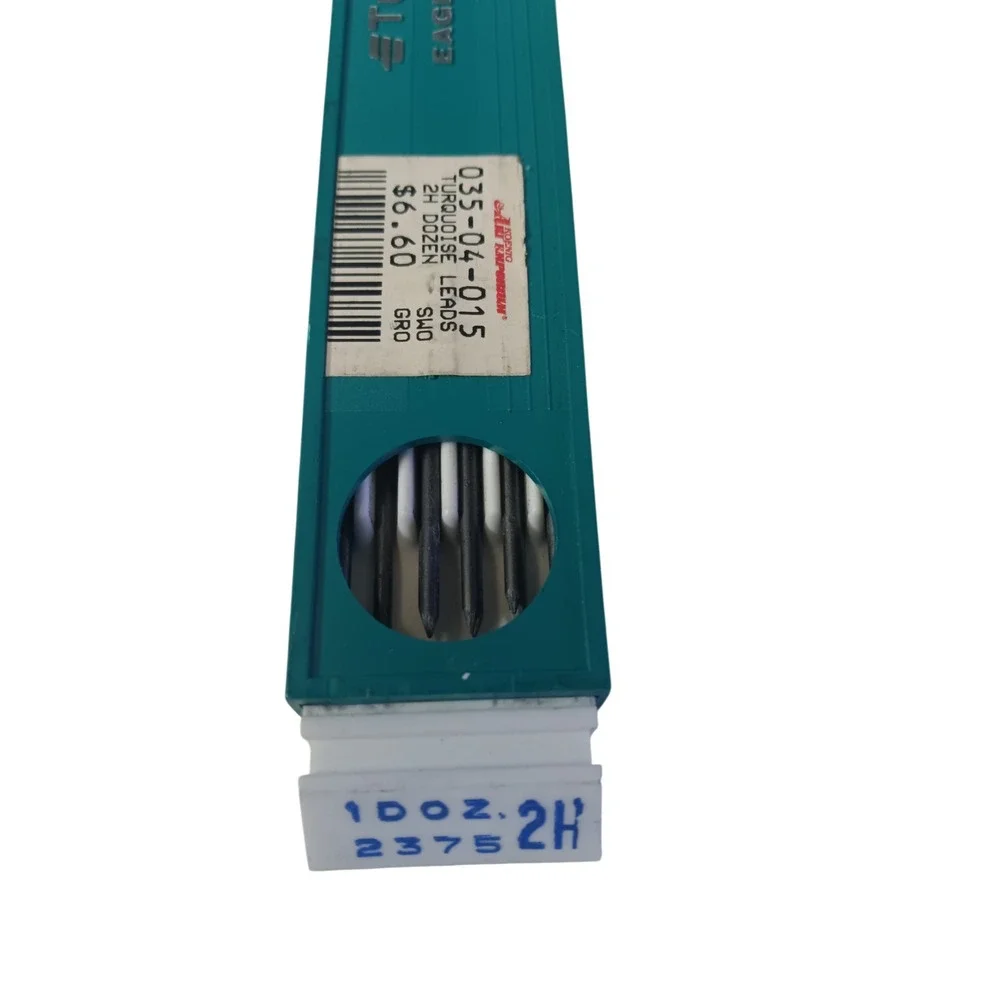 5x Eagle Turquoise No. 2375 H Drafting Drawing Lead 2H / 2B / H / 4H  (+4 DOZEN)